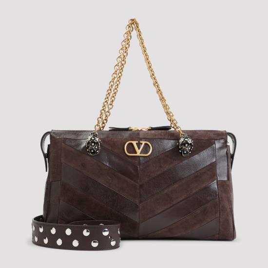 26FW 발렌티노 가라바니 숄더백 9W2B0S70DED RE6 EBONY BROWN OAK - VALENTINO GARAVANI