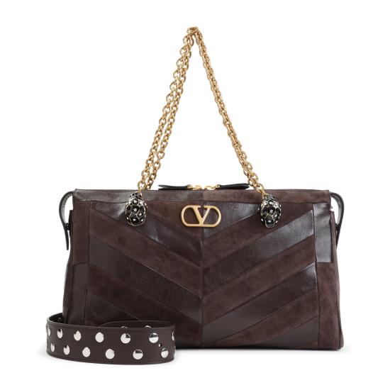 26FW 발렌티노 가라바니 숄더백 9W2B0S70DED RE6 EBONY BROWN OAK - VALENTINO GARAVANI