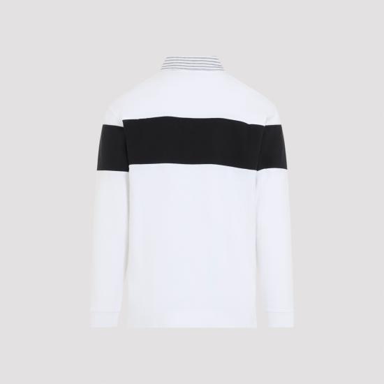 26FW 아크네 스튜디오 폴로 티셔츠 BI0226 AL4 WHITE BLACK - ACNE STUDIOS