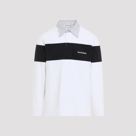 26FW 아크네 스튜디오 폴로 티셔츠 BI0226 AL4 WHITE BLACK