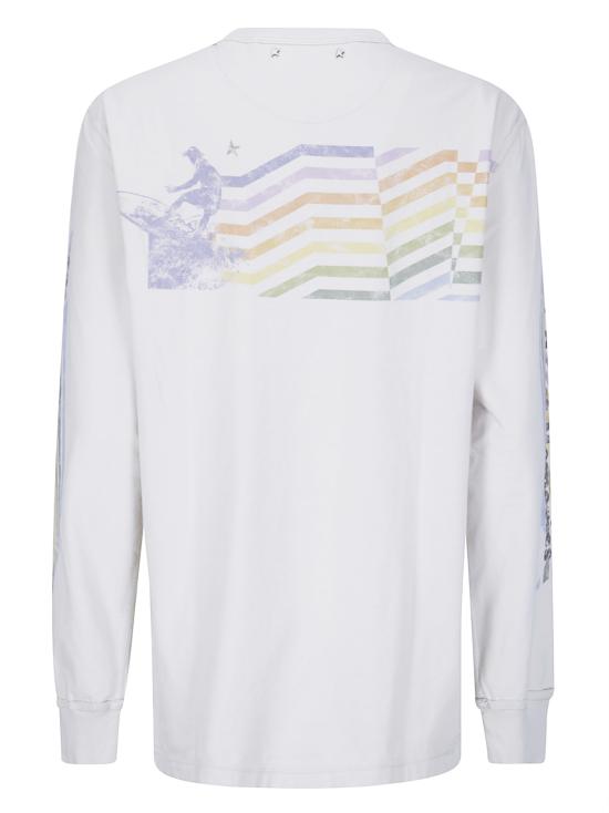 26FW 골든구스 긴팔 티셔츠 GUP02765P002628 12539 DARK HERITAGE WHITE - GOLDEN GOOSE
