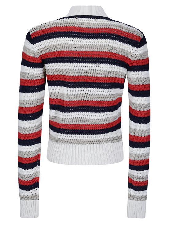 26FW 골든구스 폴로 티셔츠 GWP02857P002680 10575 WHITE RED BLUE - GOLDEN GOOSE