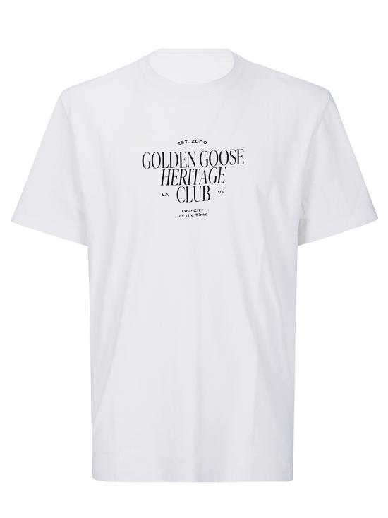 26FW 골든구스 반팔 티셔츠 GMP01220P002619 11560 HERITAGE WHITE