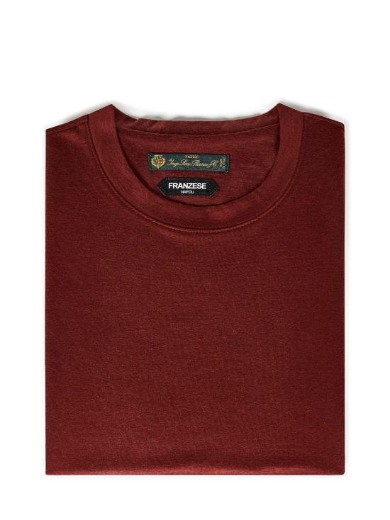 26FW 프랜지스 콜렉션 반팔 티셔츠 FRTH94 BORDEAUX - FRANZESE COLLECTION