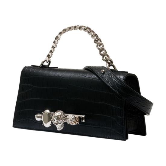  알렉산더 맥퀸 토트백 주얼 미니 숄더백 블랙 - ALEXANDER MCQUEEN
