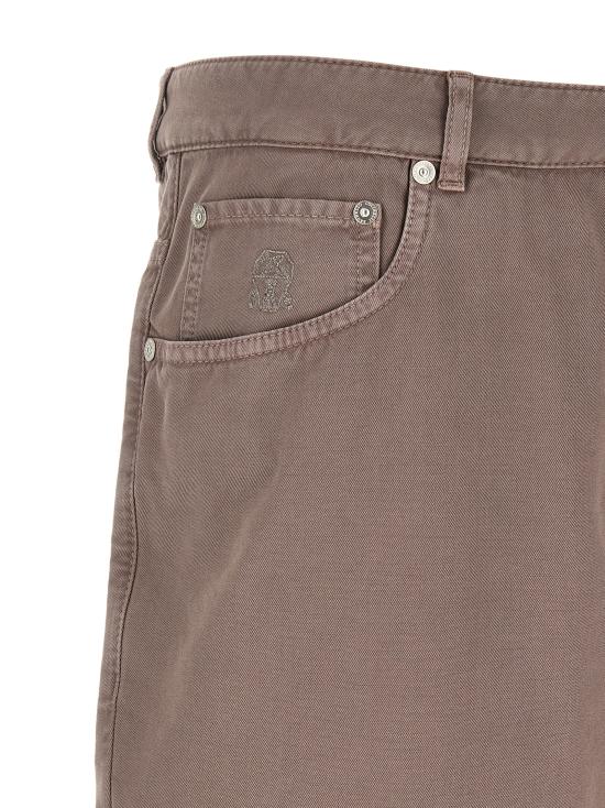 26FW 브루넬로 쿠치넬리 스트레이트 팬츠 M252DF1010C6046 Brown - BRUNELLO CUCINELLI