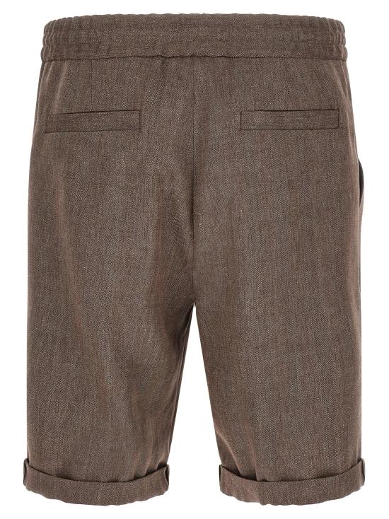 26FW 브루넬로 쿠치넬리 숏팬츠 MZ408U0020C009 Brown - BRUNELLO CUCINELLI