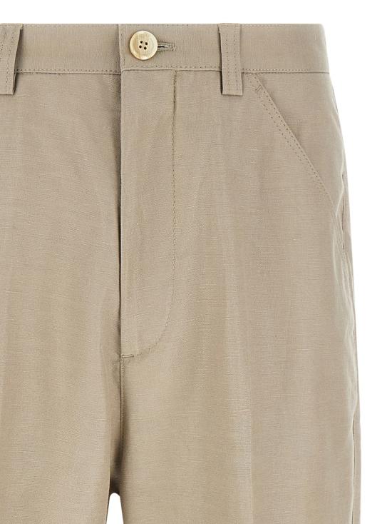 26FW 브루넬로 쿠치넬리 스트레이트 팬츠 MH262H0660C2444 Brown - BRUNELLO CUCINELLI