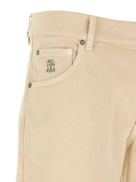 26FW 브루넬로 쿠치넬리 스트레이트 팬츠 M277PJ201YC6009 Beige - BRUNELLO CUCINELLI