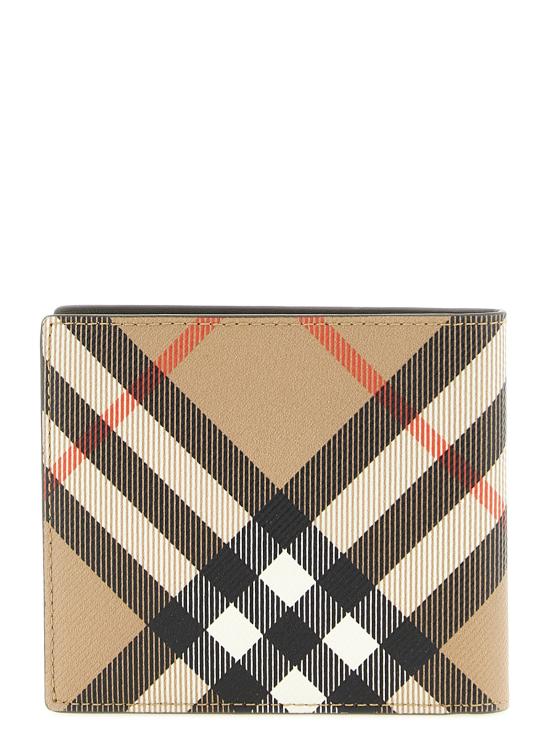 26FW 버버리 체크 반지갑 샌드 8091926SAND Beige - BURBERRY