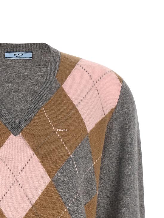 26FW 프라다 스웨터 P24G3QSOOO6519F0LPX Gray - PRADA