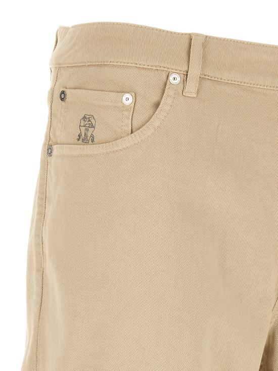 26FW 브루넬로 쿠치넬리 스트레이트 팬츠 Y277PD3210C6233 Beige - BRUNELLO CUCINELLI