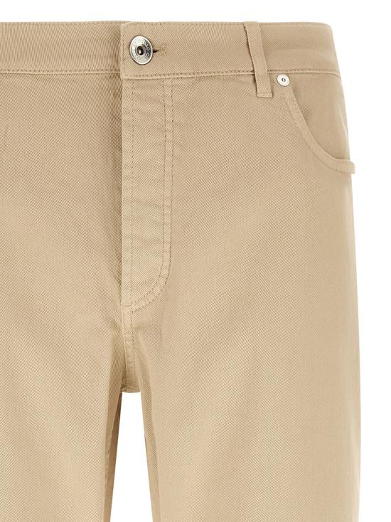 26FW 브루넬로 쿠치넬리 스트레이트 팬츠 Y277PD3210C6233 Beige - BRUNELLO CUCINELLI