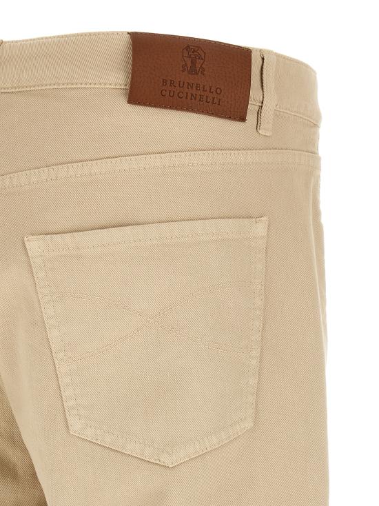 26FW 브루넬로 쿠치넬리 스트레이트 팬츠 Y277PD3210C6233 Beige - BRUNELLO CUCINELLI