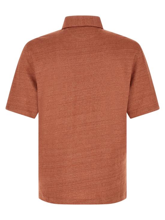 26SS 브루넬로 쿠치넬리 저지 폴로 셔츠 MR8273915C694 Orange - BRUNELLO CUCINELLI