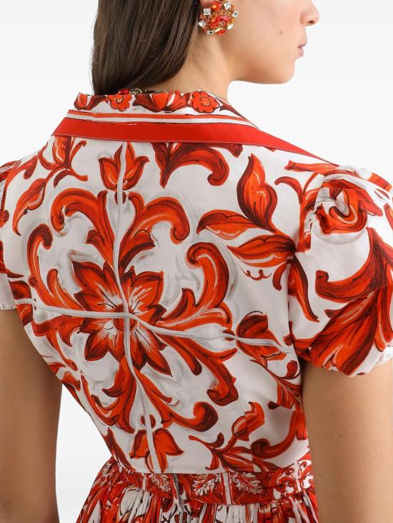 26FW 돌체앤가바나 블라우스 F5T66TGDDRDS9000 NARANJA - DOLCE & GABBANA