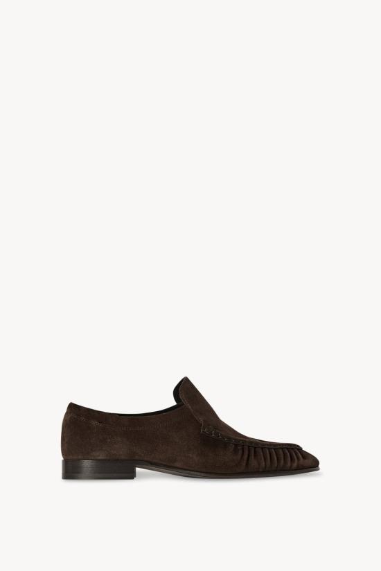 26FW 더로우 소프트 모카신 F1923L805LQB NEGRO - THE ROW