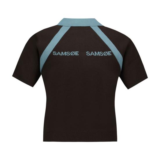 26FW 삼소앤삼소 폴로 티셔츠 F26200068 190910TCX brown - SAMSOE SAMSOE