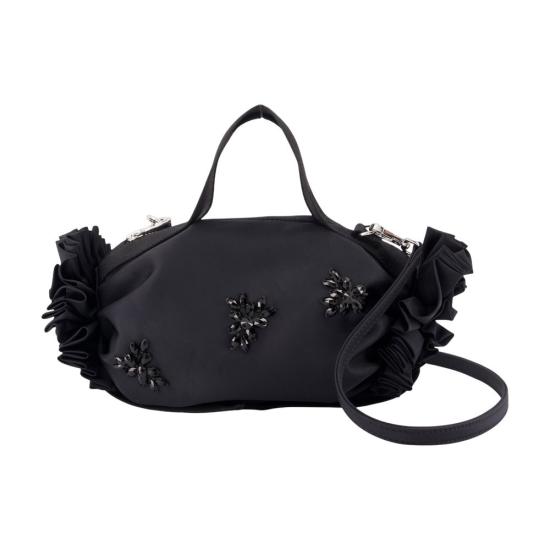 26FW 시몬로샤 미니 더블 리본 로제트 백 미니 더블 리본 로제트 백 BAG223TB 0761 BLACK JET black