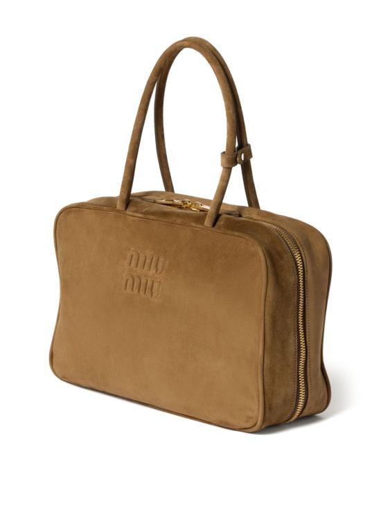 26SS 미우미우 보 스웨이드 백 5BB117 2CSSF0393 GREEN - MIU MIU