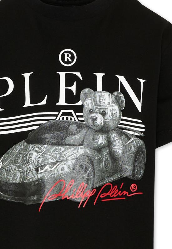 26FW [키즈] 필립 플레인 티셔츠 F6PHJBTH149 110 BLACK - PHILIPP PLEIN