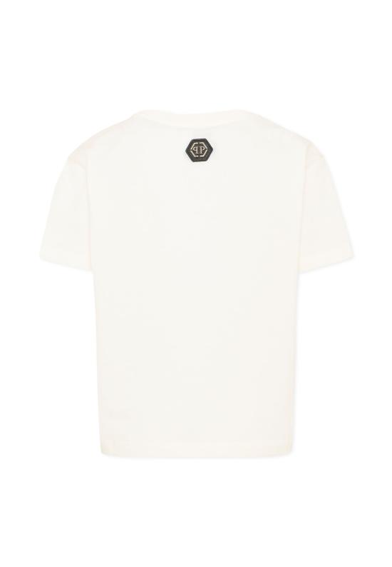 26FW [키즈] 필립 플레인 티셔츠 F6PHJBTH164 002 IVORY - PHILIPP PLEIN
