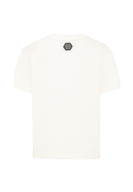 26FW [키즈] 필립 플레인 티셔츠 F6PHJBTH124 002 IVORY - PHILIPP PLEIN