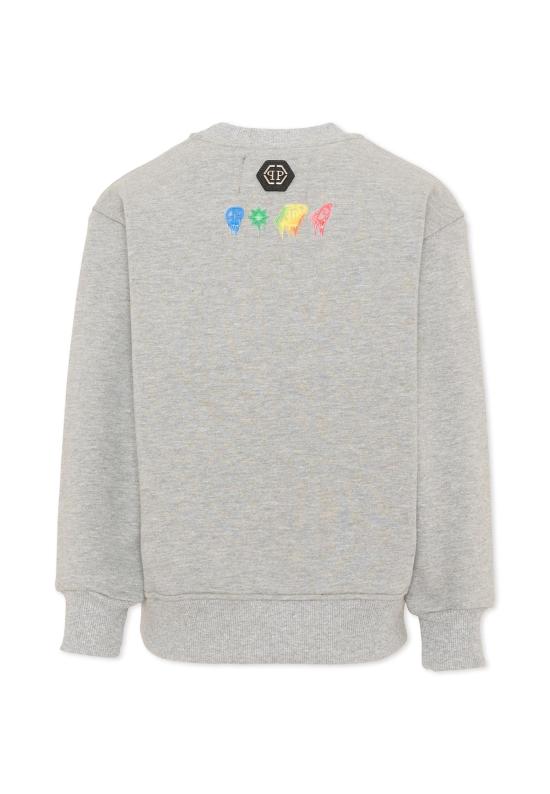 26FW [키즈] 필립 플레인 니트/스웻셔츠 F6PHJBSW166 107 GREY - PHILIPP PLEIN
