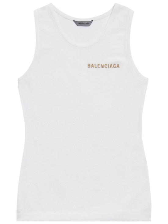 26FW 발렌시아가 코튼 탱크 탑 A000JD T3465 9000 WHITE