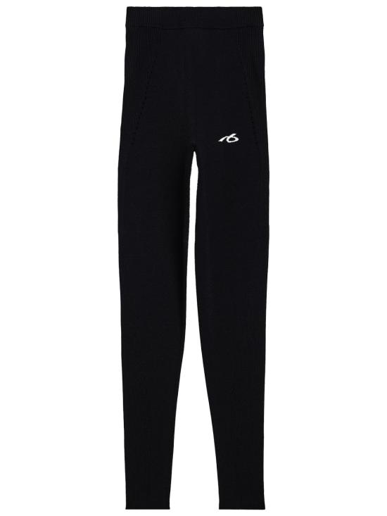 26FW 발렌시아가 테크웨어 비스코스 레깅스 875633 T5355 1000 BLACK