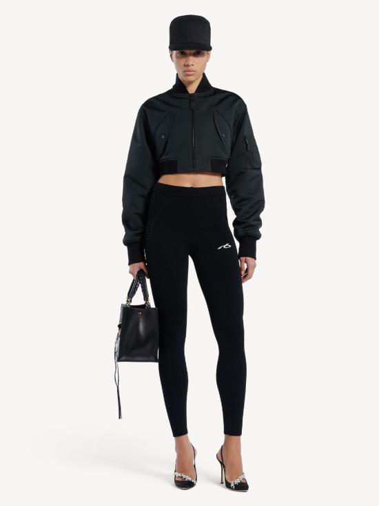 26FW 발렌시아가 테크웨어 비스코스 레깅스 875633 T5355 1000 BLACK - BALENCIAGA