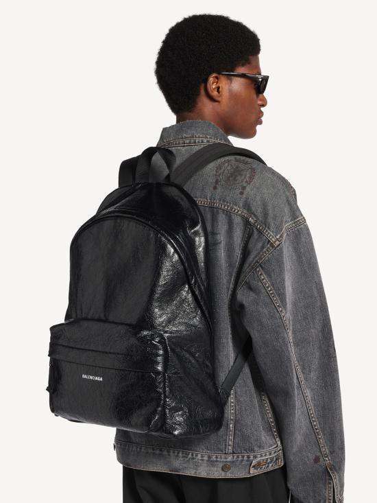 26FW 발렌시아가 로고 패치 익스플로러 백팩 503221 1VG07 1000 BLACK - BALENCIAGA