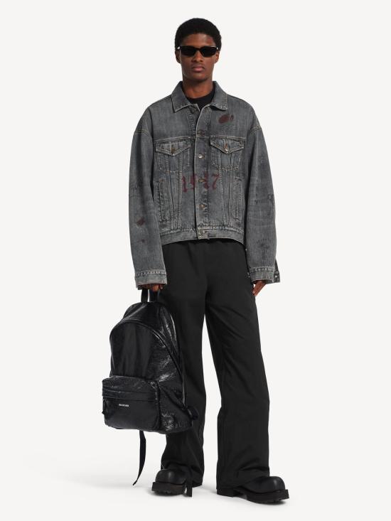 26FW 발렌시아가 로고 패치 익스플로러 백팩 503221 1VG07 1000 BLACK - BALENCIAGA