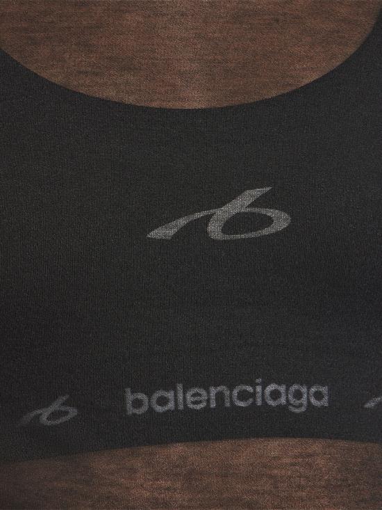 26FW 발렌시아가 테크웨어 브라 탱크 탑 A0023Q TUVN7 1000 BLACK - BALENCIAGA