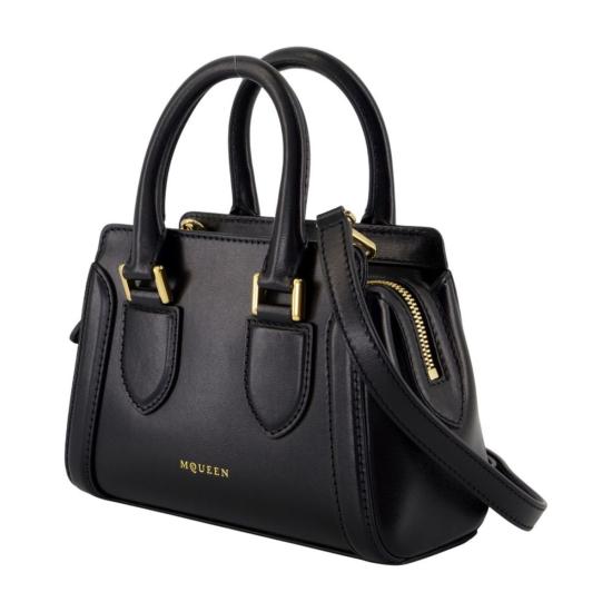 알렉산더 맥퀸 토트백 버디 미니 퍼스 블랙 - ALEXANDER MCQUEEN