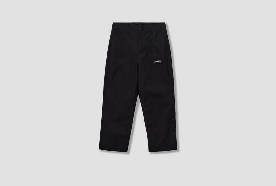  아디다스 스트레이트 팬츠 STADT SPZL 바지 - 블랙 KR4616