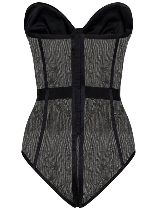26FW 룸76 바디수트 티셔츠 FRAW24700 009 Black - ROOM76