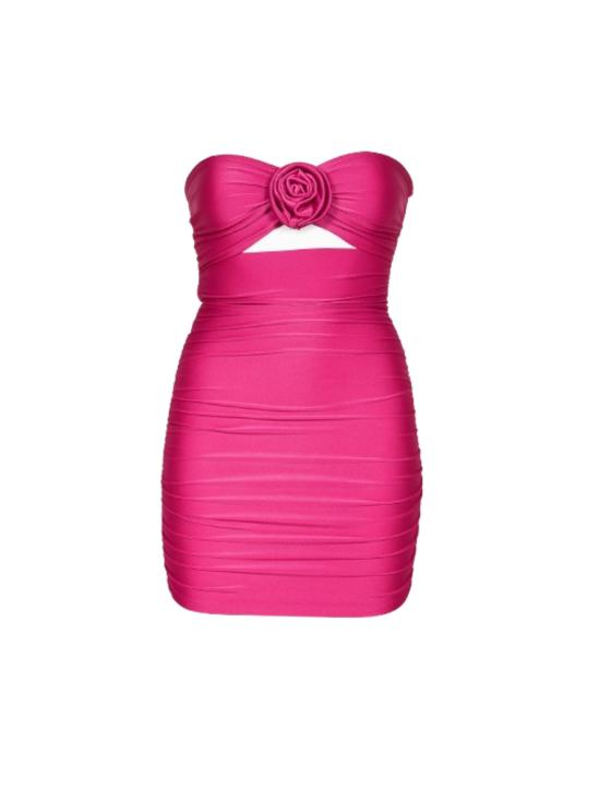 26FW 룸76 숏 원피스 FRAS25414 FUXIA