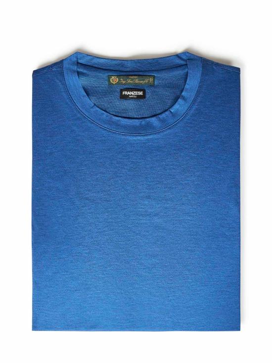 26FW 프랜지스 콜렉션 반팔 티셔츠 FRATH09 AZZURRO Light blue - FRANZESE COLLECTION