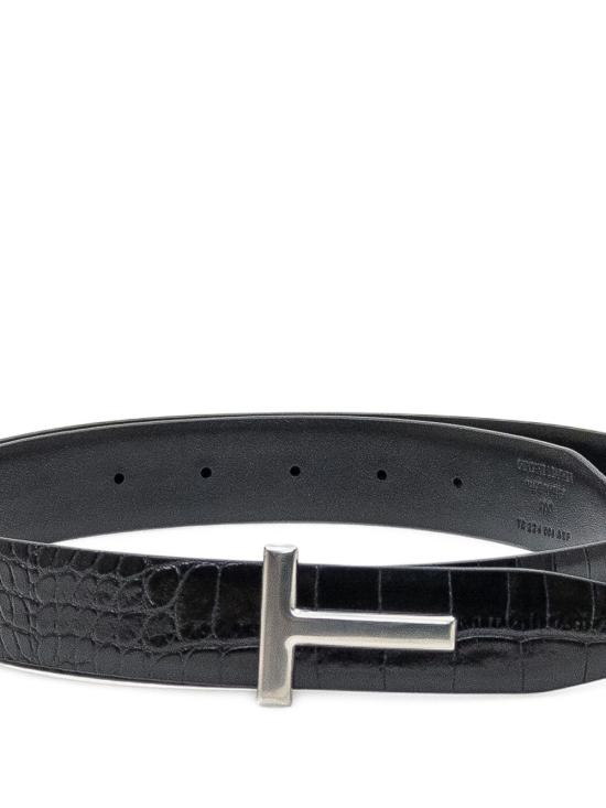 26FW 톰포드 가죽 벨트 TB224LCL439S NAA Black - TOMFORD