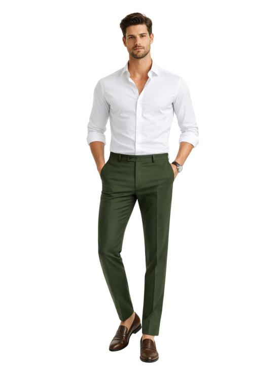 26FW 프랜지스 콜렉션 수트 팬츠 4C10EAUTXAYEUE 53 Green - FRANZESE COLLECTION