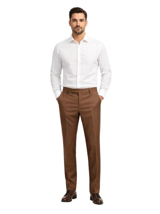 26FW 프랜지스 콜렉션 수트 팬츠 4C10EAUTXAYEUE 47 Brown - FRANZESE COLLECTION