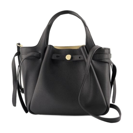  토리버치 토트백 로미 페블드 사첼 백 블랙 - TORY BURCH
