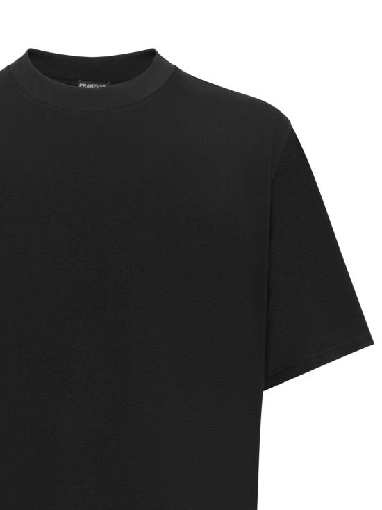 26FW 프랜지스 콜렉션 반팔 티셔츠 AU5301C 1002 Black - FRANZESE COLLECTION