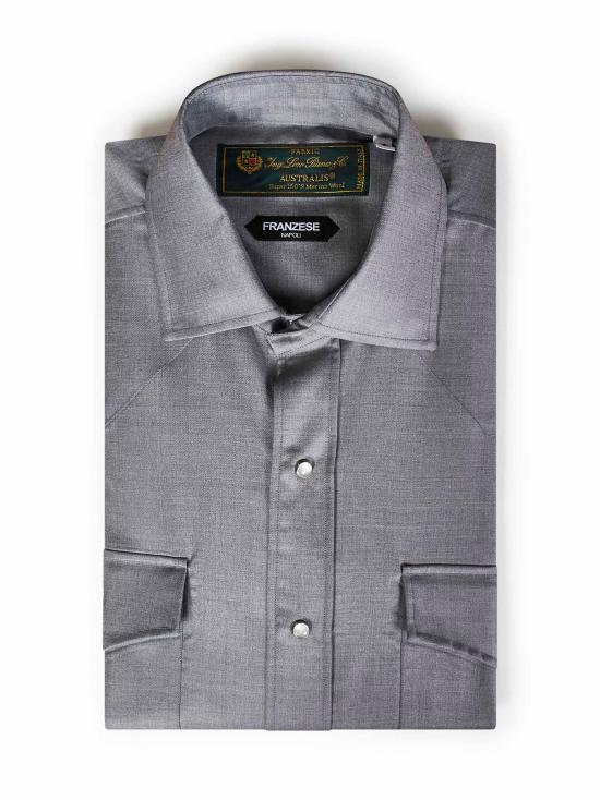 26FW 프랜지스 콜렉션 긴팔 셔츠 321850 GRIGIO Grey - FRANZESE COLLECTION