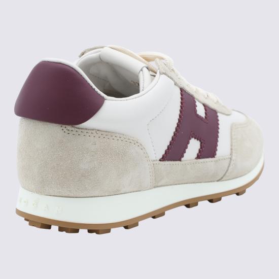 26FW 호간 스니커즈 HXW7270GH00 UHC9998 BIANCO BURGUNDY - HOGAN