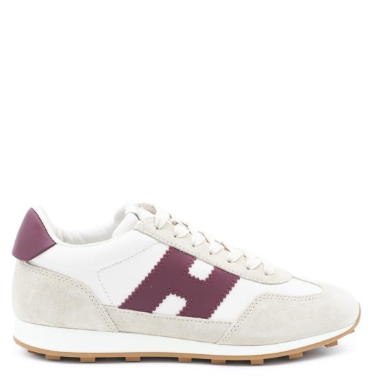 26FW 호간 스니커즈 HXW7270GH00 UHC9998 BIANCO BURGUNDY