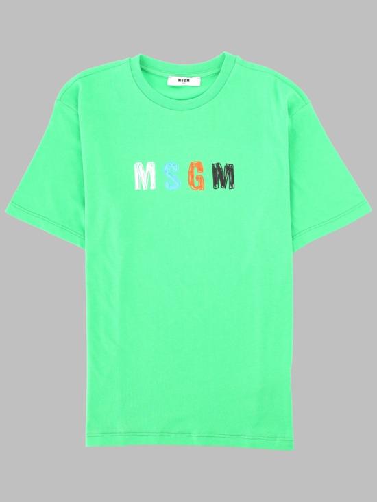 26SS [키즈] 엠에스지엠 티셔츠 S6MSJBTH232K MS006 GREEN