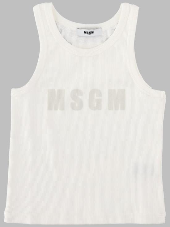 26SS [키즈] 엠에스지엠 티셔츠 S6MSJGTA159K 002 WHITE