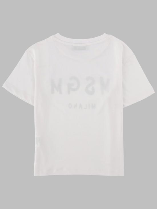 26SS [키즈] 엠에스지엠 티셔츠 S6MSJUTH001K 001 WHITE - MSGM